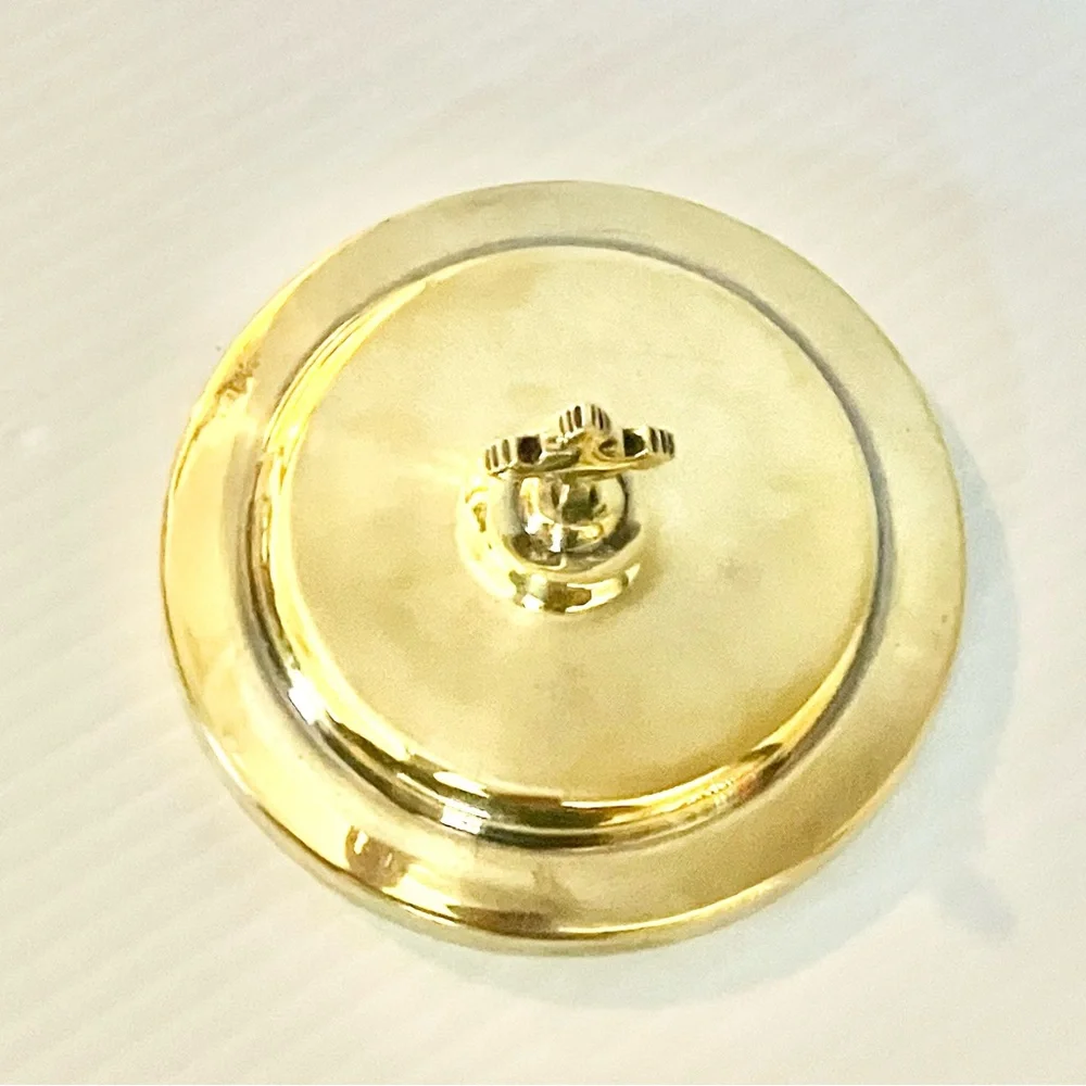 Sterling Silver Ciborium Gold Vermeil Replacement Lid 4.125” Diameter Top Cross - Picture 5 of 6